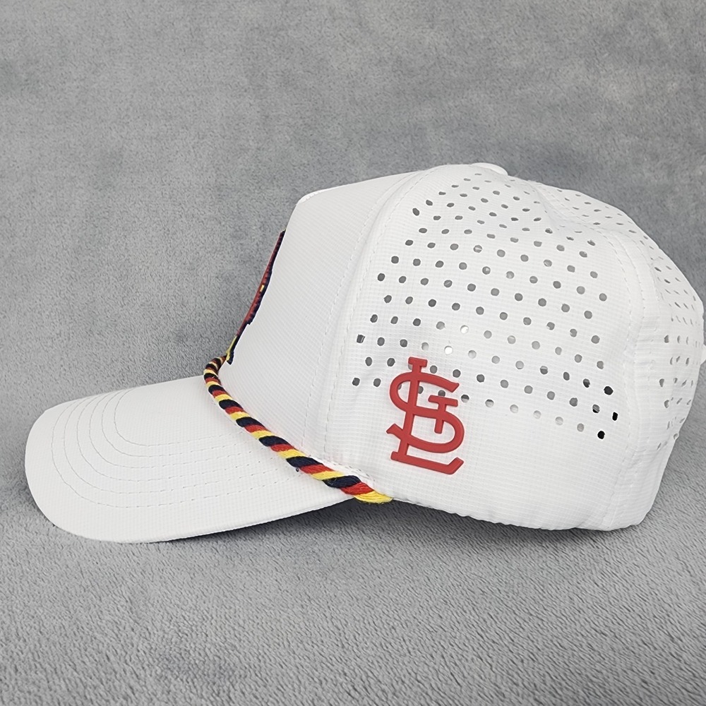 St Louis Cardinals Hat Adult White Rope Snapback Bayer MLB Baseball Cap - Picture 2 of 8
